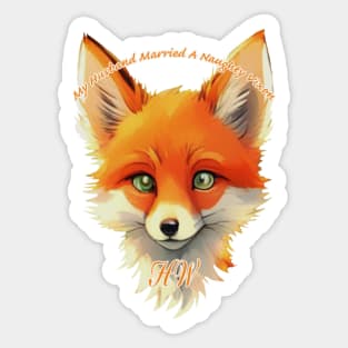 Cute and Naughty Vixen Sticker